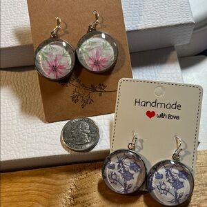 Handcrafted Cabochon earrings